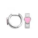 Bohemian-Inspired Jewelry For Free-Spirited Fashion Kiddie Kraft Sterling Silver Heart Huggie Earrings