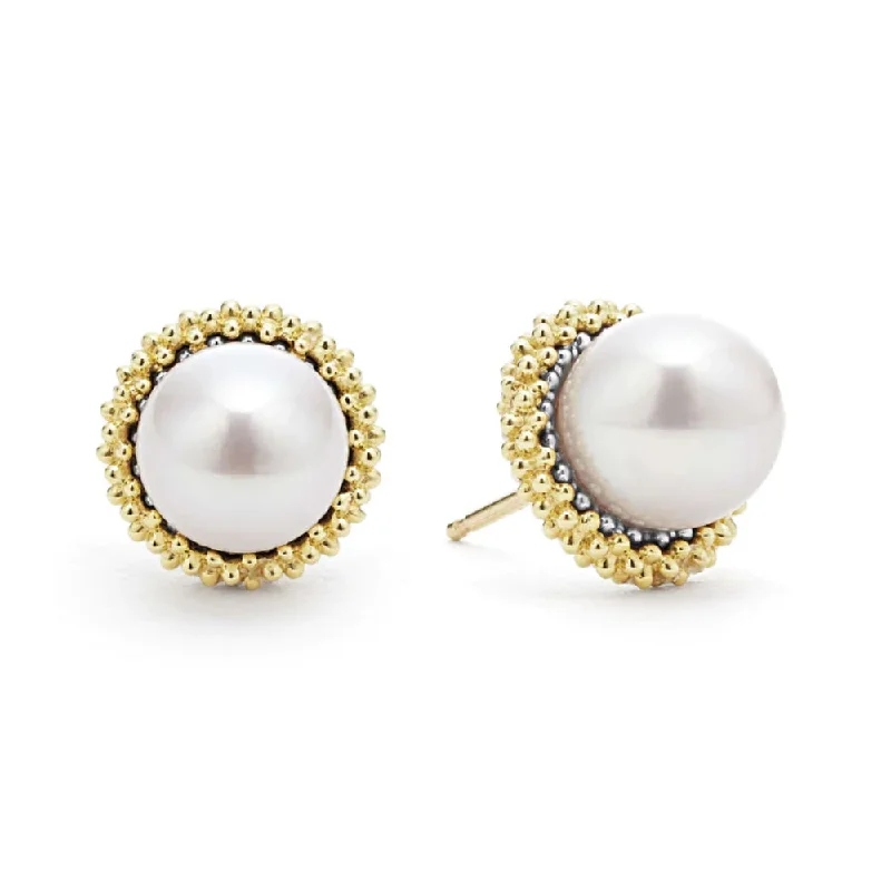 Limited-Time Offer On Elegant Jewelry Pieces Lagos Luna 18k Gold Caviar Pearl Stud Earrings Limited-Time Offer On Elegant Jewelry Pieces Lagos Luna 18k Gold Caviar Pearl Stud Earrings