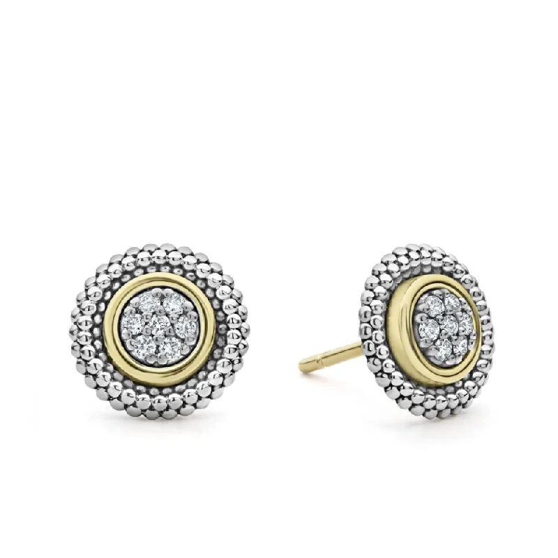 Shop Fine Jewelry With Amazing Deals Lagos Signature Caviar Beaded Diamond Stud Earrings Shop Fine Jewelry With Amazing Deals Lagos Signature Caviar Beaded Diamond Stud Earrings