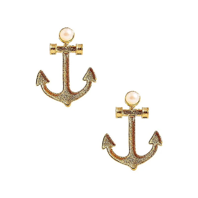 Exclusive Jewelry Sale – Sparkle For Less Lisi Lerch Gold Anchor with Pearl Stud Earrings Exclusive Jewelry Sale – Sparkle For Less Lisi Lerch Gold Anchor with Pearl Stud Earrings