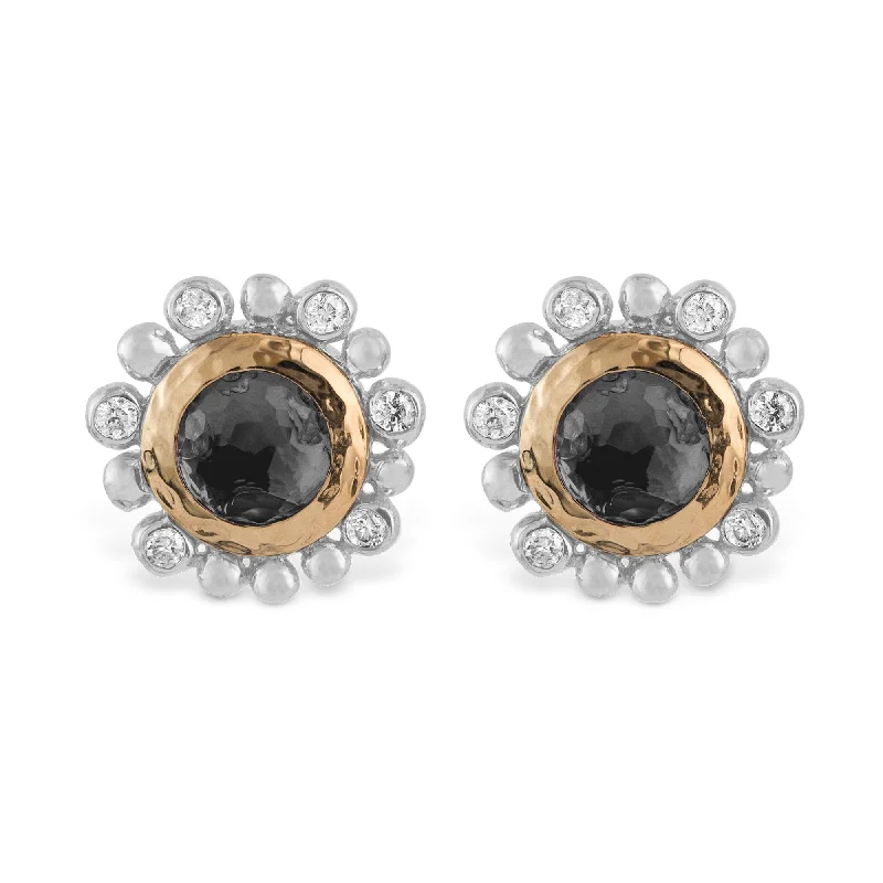 Last Chance To Grab Your Favorite Jewelry At A Discount Molten 5mm Round Stud Earrings w/ Hematite in 18K Yellow Gold & Sterling Silver Last Chance To Grab Your Favorite Jewelry At A Discount Molten 5mm Round Stud Earrings w/ Hematite in 18K Yellow Gold & Sterling Silver