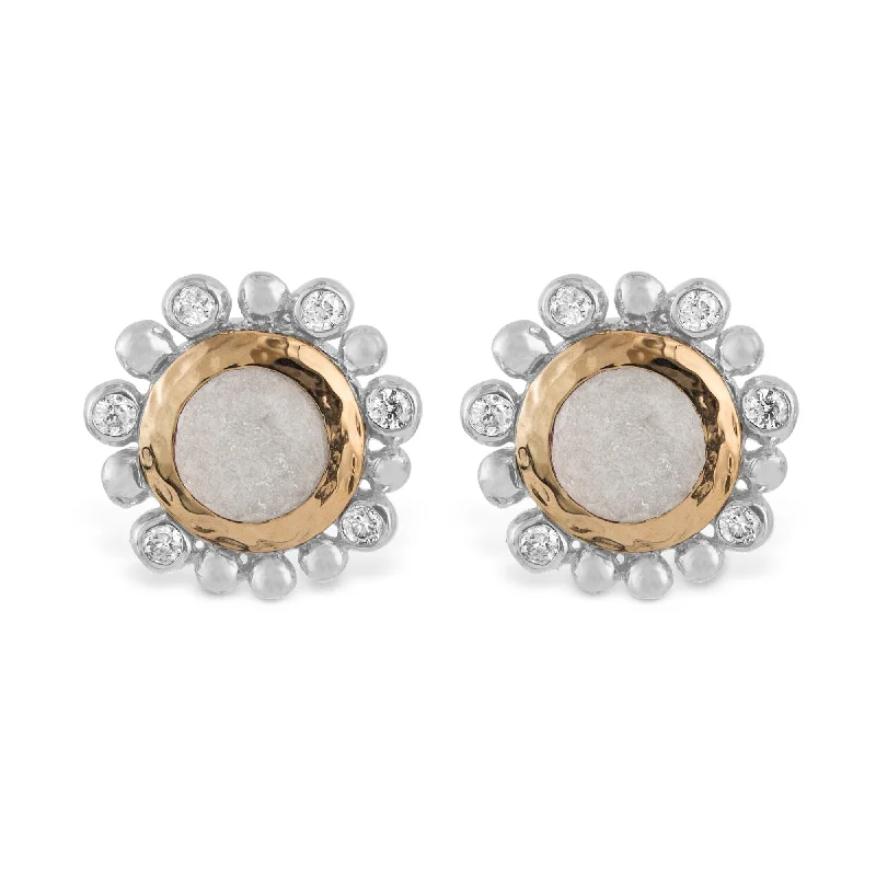 Get Your Favorite Jewelry At The Best Price Molten 5mm Round Stud Earrings w/ Mother of Pearl Doublet in 18K Yellow Gold & Sterling Silver Get Your Favorite Jewelry At The Best Price Molten 5mm Round Stud Earrings w/ Mother of Pearl Doublet in 18K Yellow Gold & Sterling Silver