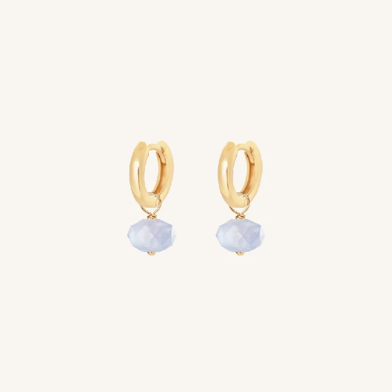 Dazzle In Elegance With Our Biggest Jewelry Sale Opulent Blue Lace Agate Plain Hoops - Stone of Loyalty Dazzle In Elegance With Our Biggest Jewelry Sale Opulent Blue Lace Agate Plain Hoops - Stone of Loyalty