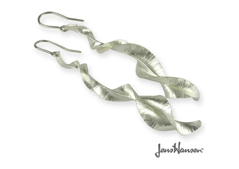 High-Quality Gemstone Jewelry For Special Occasions WII Spring Leaf Earrings, Pure Silver High-Quality Gemstone Jewelry For Special Occasions WII Spring Leaf Earrings, Pure Silver