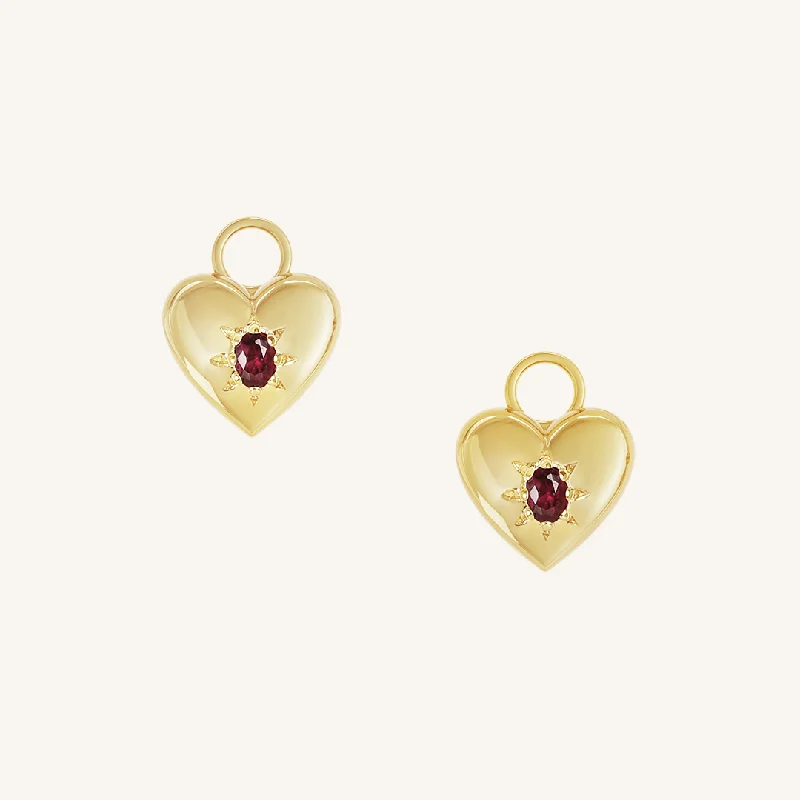 Timeless Elegance Now At Special Discounts Rouge Hoop Charm (Set of 2)