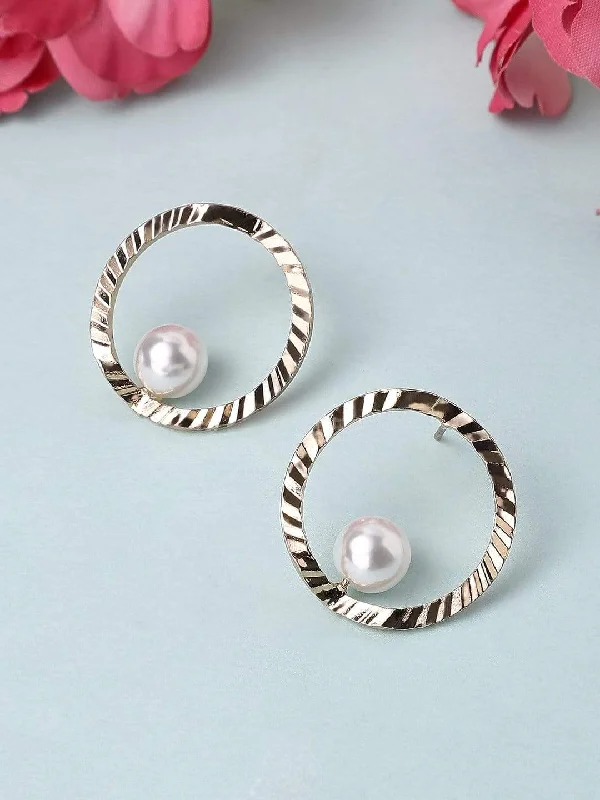 Flash Sale On Exquisite Jewelry – Don't Miss Out Rubans Gold Plated Handcrafted Textured Stud Earrings Flash Sale On Exquisite Jewelry – Don't Miss Out Rubans Gold Plated Handcrafted Textured Stud Earrings