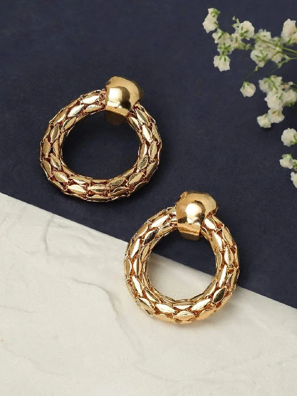 Seasonal Jewelry Sale – Upgrade Your Style Today Rubans Gold Plated Handcrafted Textured Stud Earrings Seasonal Jewelry Sale – Upgrade Your Style Today Rubans Gold Plated Handcrafted Textured Stud Earrings