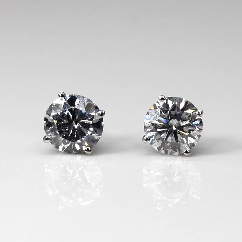 Waterproof Stainless Steel Jewelry For Lasting Beauty Solitaire Diamond Stud Earrings | 1.65ctw I1/I2 H/I | Waterproof Stainless Steel Jewelry For Lasting Beauty Solitaire Diamond Stud Earrings | 1.65ctw I1/I2 H/I |