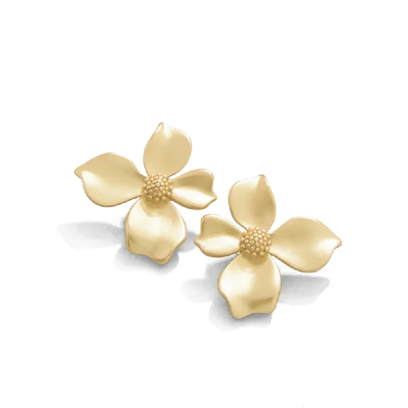 Seasonal Jewelry Deals – Elevate Your Style Spartina Wallflower Stud Earrings - Gold Seasonal Jewelry Deals – Elevate Your Style Spartina Wallflower Stud Earrings - Gold