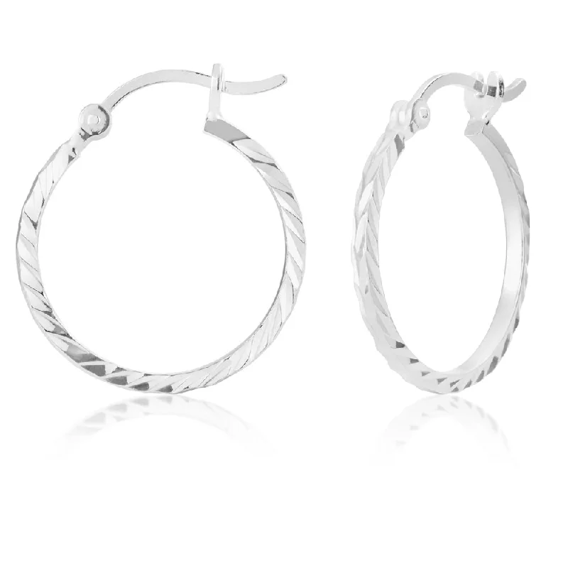 Bold And Beautiful Jewelry Now At Irresistible Prices Sterling Silver 20mm Fancy Hoop Earrings Bold And Beautiful Jewelry Now At Irresistible Prices Sterling Silver 20mm Fancy Hoop Earrings