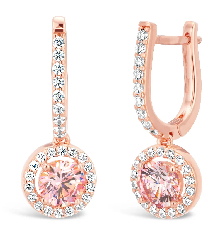 Everyday Jewelry Essentials Now On Sale Sterling Silver and Rose Gold Plated Crystal and Zirconia Earrings Everyday Jewelry Essentials Now On Sale Sterling Silver and Rose Gold Plated Crystal and Zirconia Earrings