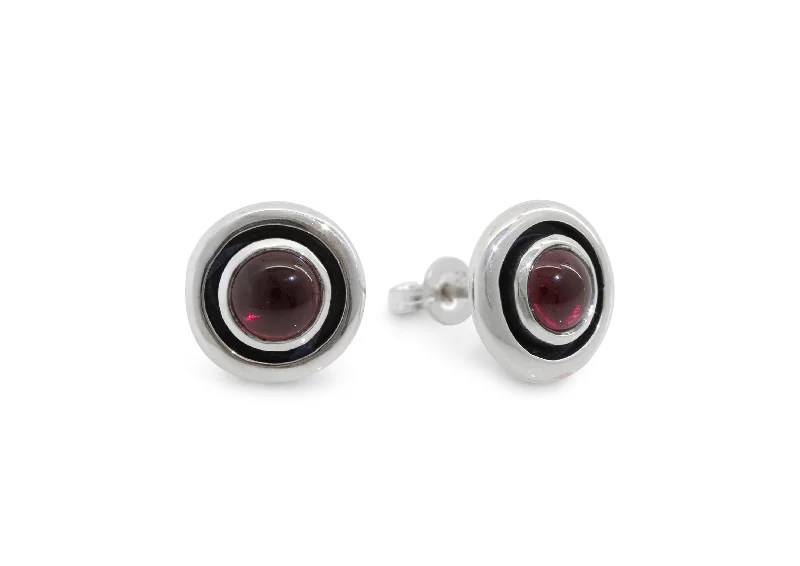 Elegant Designs, Unbeatable Discounts – Shop Jewelry Now Cabochon Garnet Earrings, Sterling Silver Elegant Designs, Unbeatable Discounts – Shop Jewelry Now Cabochon Garnet Earrings, Sterling Silver
