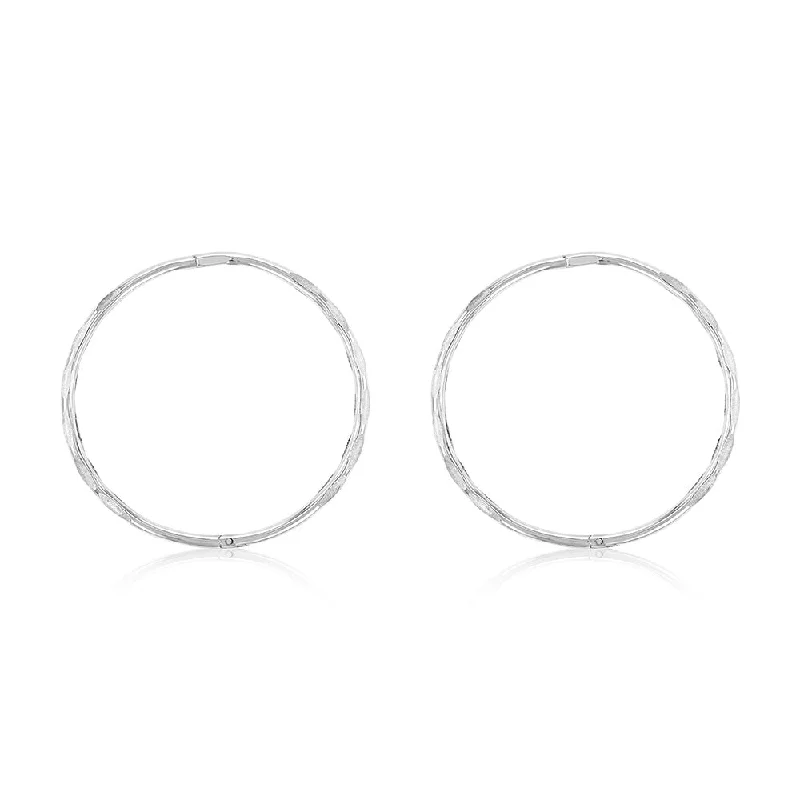 Exclusive Jewelry Sale – Grab Timeless Pieces Now Sterling Silver Facet 25mm Sleeper Earrings Exclusive Jewelry Sale – Grab Timeless Pieces Now Sterling Silver Facet 25mm Sleeper Earrings