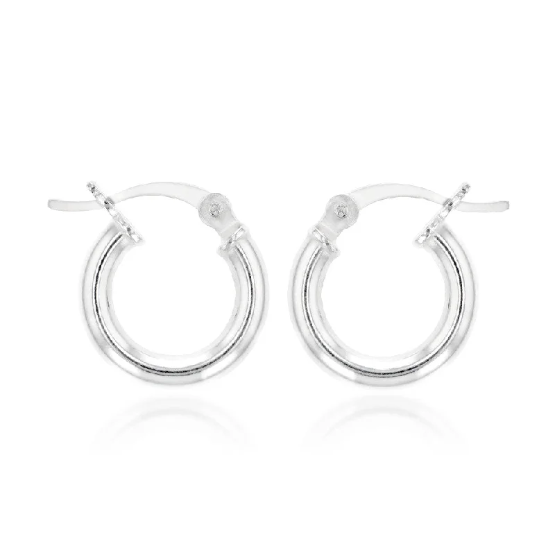 Elegant Jewelry Pieces At Unbelievable Prices Sterling Silver Plain 12mm Hoop Earrings Elegant Jewelry Pieces At Unbelievable Prices Sterling Silver Plain 12mm Hoop Earrings