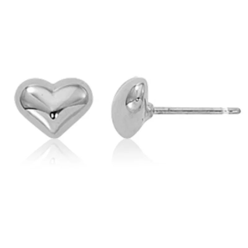 Shop Trending Jewelry With Exclusive Savings Sterling Silver Puffed Heart Stud Earrings Shop Trending Jewelry With Exclusive Savings Sterling Silver Puffed Heart Stud Earrings