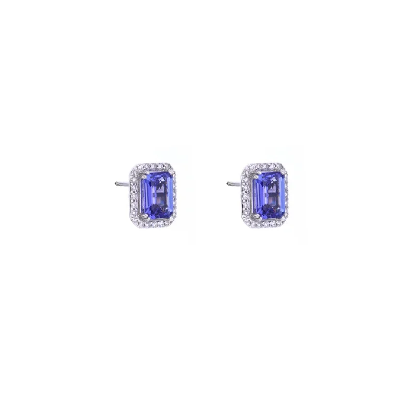 Handcrafted Jewelry Sale – Unique Designs At Low Prices Tanzanite & Halo Stud Earrings Handcrafted Jewelry Sale – Unique Designs At Low Prices Tanzanite & Halo Stud Earrings