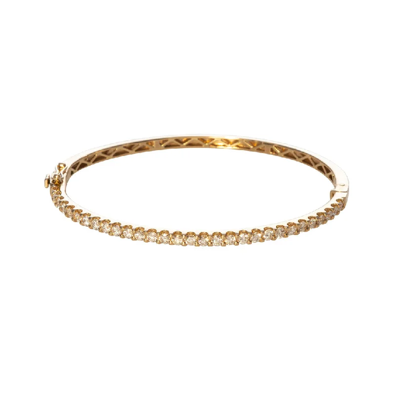 1.50ctw Diamond 14K Yellow Gold Bangle