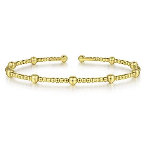 Shop Stylish Jewelry Now And Save Big 14K Yellow Gold Bujukan Split Bangle