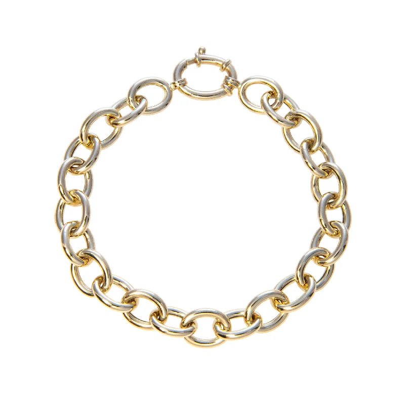 Buy More, Save More – Special Jewelry Discounts 14K Yellow Gold Italian Small Oval Link Bracelet Buy More, Save More – Special Jewelry Discounts 14K Yellow Gold Italian Small Oval Link Bracelet