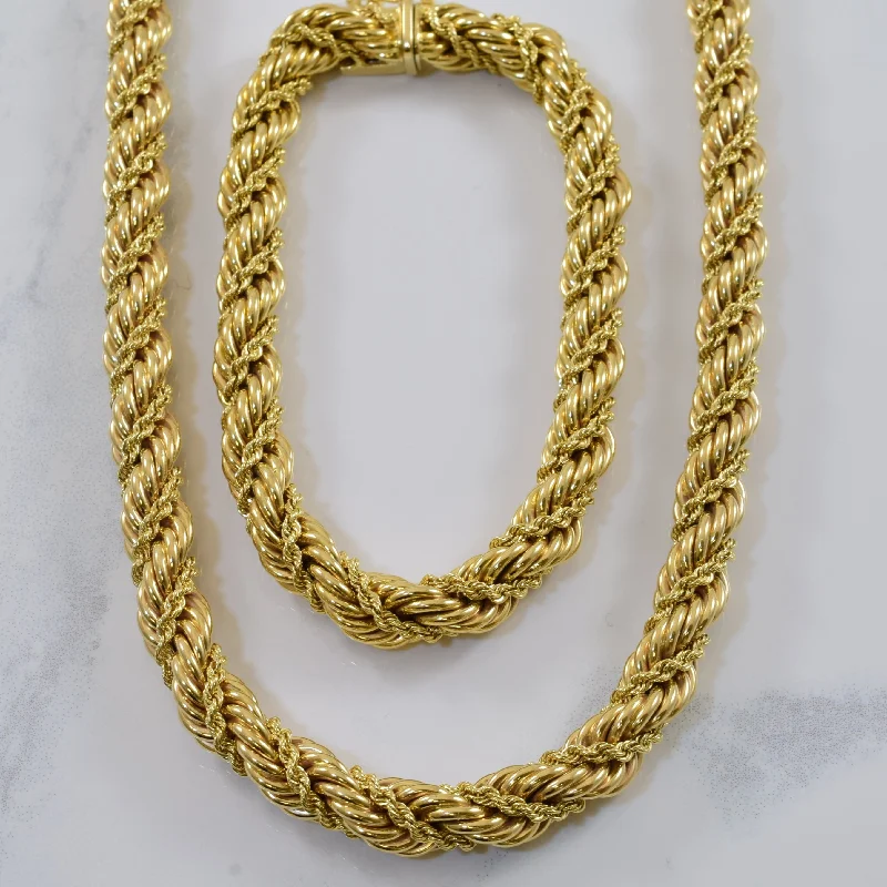 Fashion-Forward Jewelry At Exclusive Discounts Tiffany & Co.' Twisted Rope Chain & Bracelet |