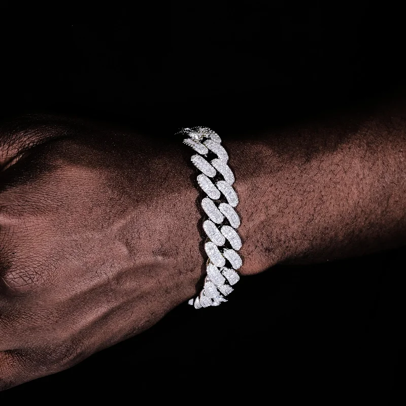 Shop Modern Jewelry Collections With Exclusive Discounts 16MM Baguette Cuban Link Bracelet