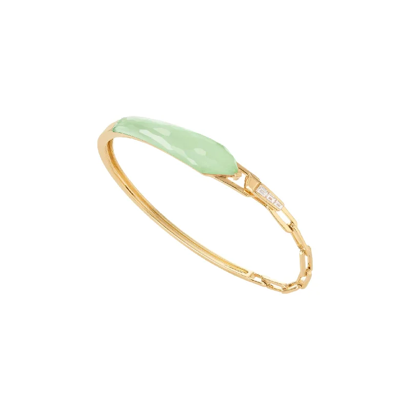 Handmade Pearl Jewelry For Timeless Elegance Crystal Haze Shard Slimline Linked Bracelet in Chrysolemon Handmade Pearl Jewelry For Timeless Elegance Crystal Haze Shard Slimline Linked Bracelet in Chrysolemon