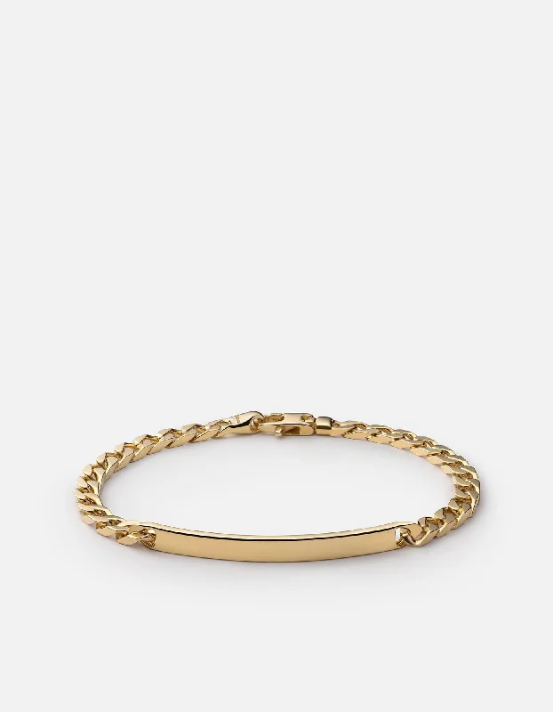 Final Call For Exquisite Jewelry At Reduced Rates 4mm ID Chain Bracelet, Gold Vermeil