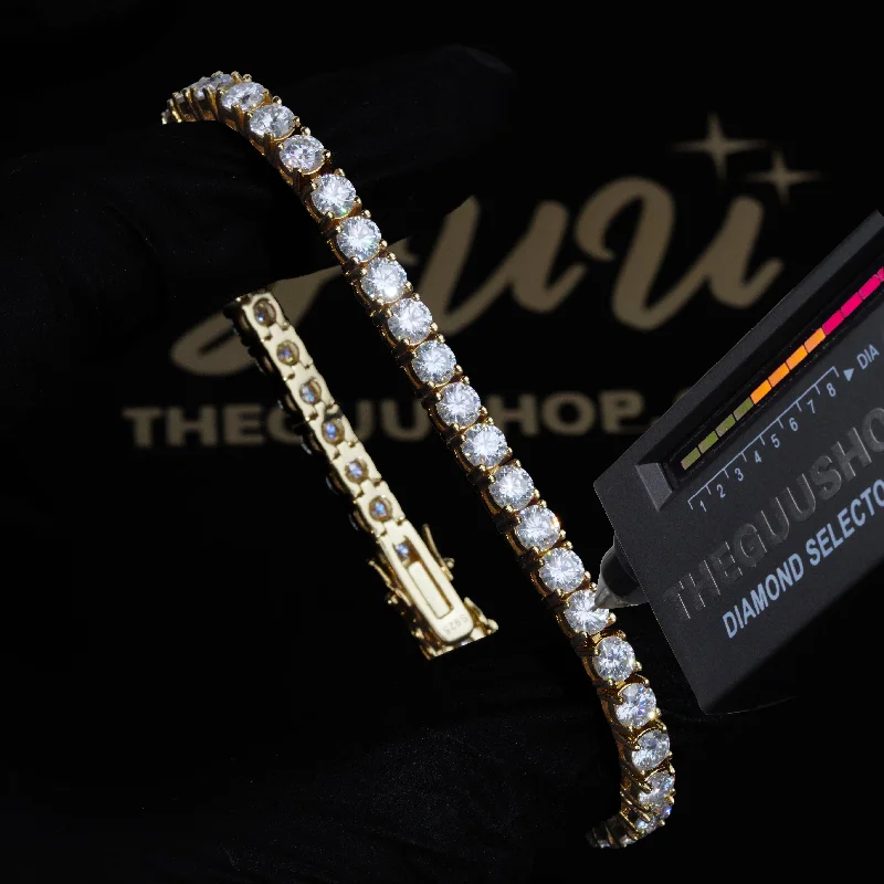 Affordable Luxury Jewelry – Style At A Great Price 4MM 925S & VVS Moissanite Tennis Bracelet 18K Gold Affordable Luxury Jewelry – Style At A Great Price 4MM 925S & VVS Moissanite Tennis Bracelet 18K Gold