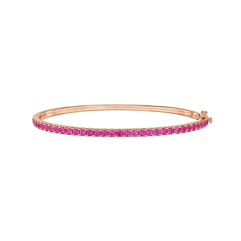 Shop Fine Jewelry With Exclusive Savings Stackable Bangle with Pink Sapphires