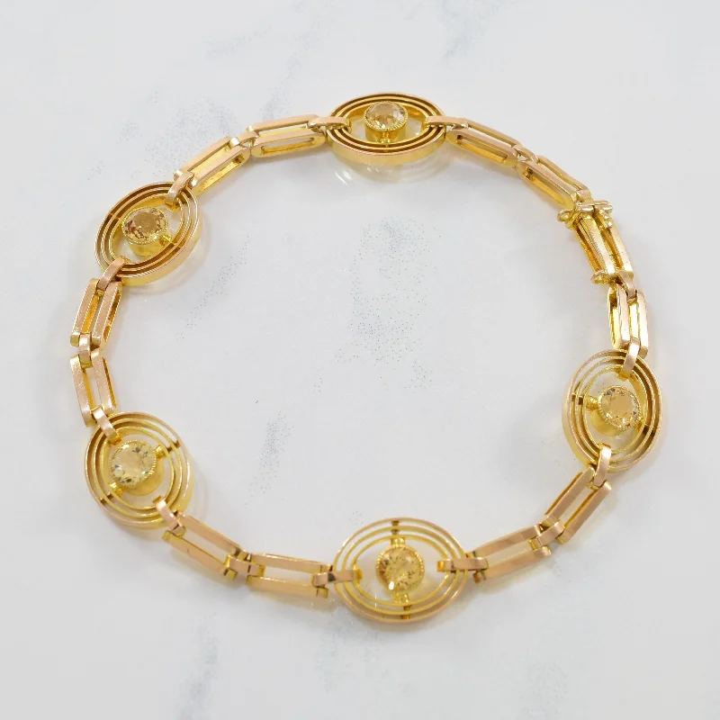 Limited-Time Offer On Premium Jewelry Collections Victorian Era Bezel Set Topaz Bracelet | 1.25ctw | 7" | Limited-Time Offer On Premium Jewelry Collections Victorian Era Bezel Set Topaz Bracelet | 1.25ctw | 7" |