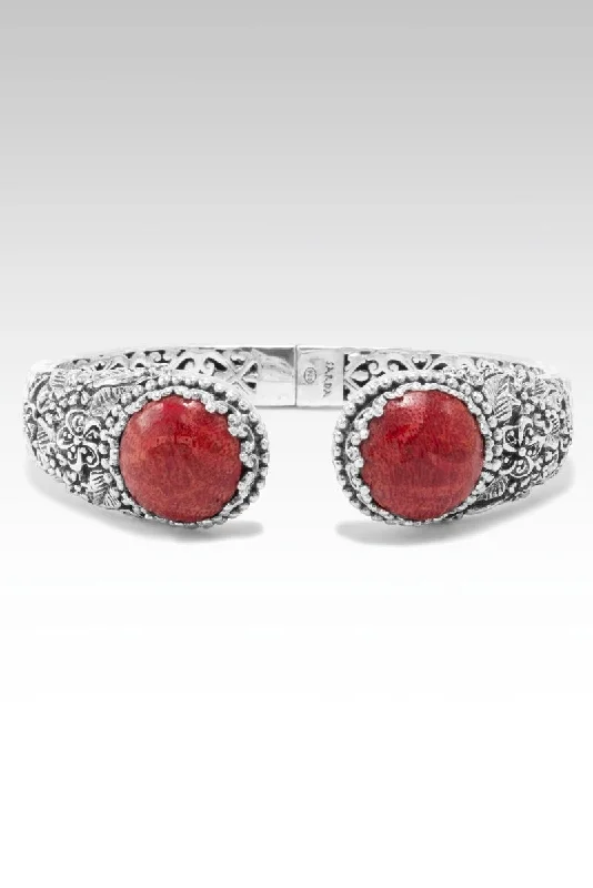 Buy More, Save More On Stunning Jewelry Pieces Bloom Where You are Planted Tip-to-Tip Bracelet™ in Red Sponge Coral