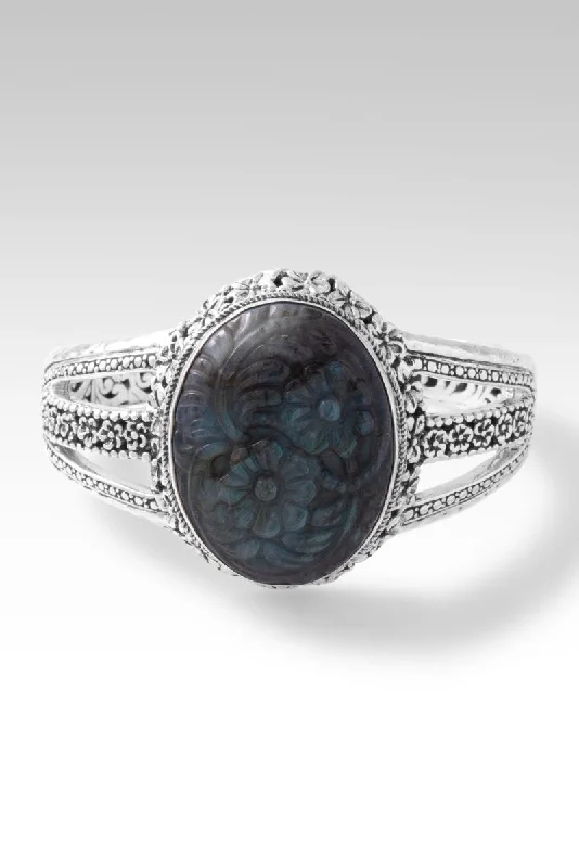 Jewelry Clearance Event – Stock Up Before It's Over Bloom With Grace Cuff™ in Labradorite & Black Stone