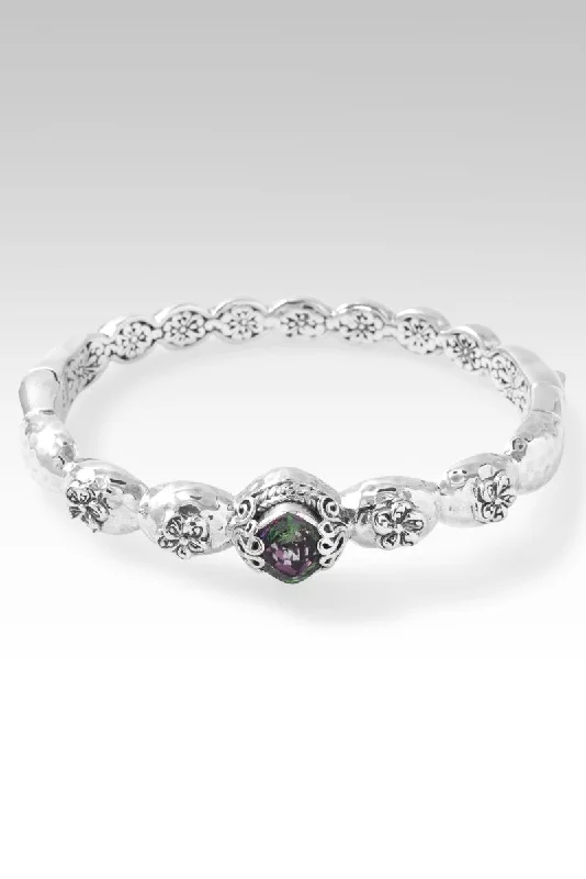 Elevate Your Jewelry Collection With Limited-Time Savings Blooming Joy Bangle™ in Chrome Chameleon™ Mystic Quartz