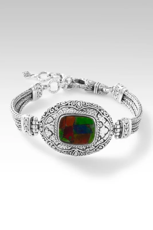 Luxury Handcrafted Jewelry For Elegant Looks Boundless Love Bracelet™ in Ammolite Triplet