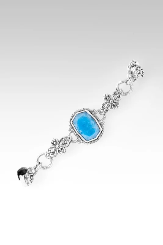 Waterproof Stainless Steel Jewelry For Lasting Beauty Bracelet Component™ in Blue Quartz