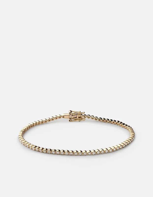 Exclusive Jewelry Sale – Grab Timeless Pieces Now Century Round Bracelet, 14k Gold Pavé