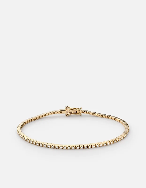 Sparkle For Less – Shop Our Limited-Time Jewelry Deals Century Square Bracelet, 14k Yellow Gold Pavé