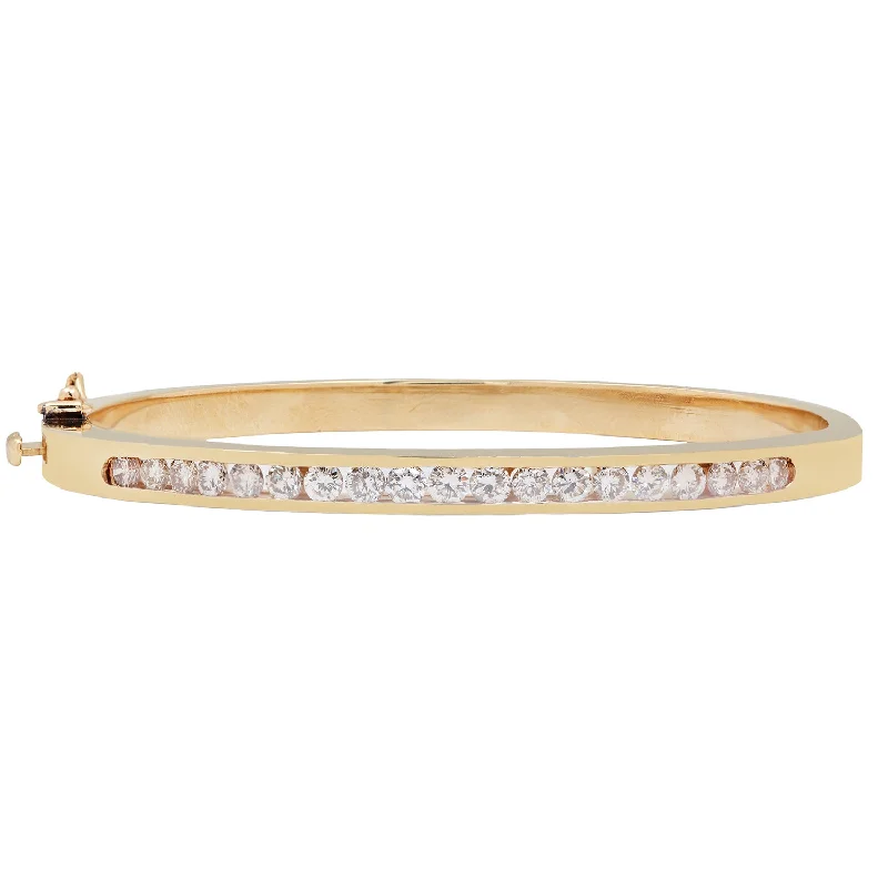 Buy More, Save More On Stunning Jewelry Designs Channel Set Round Diamond Bangle