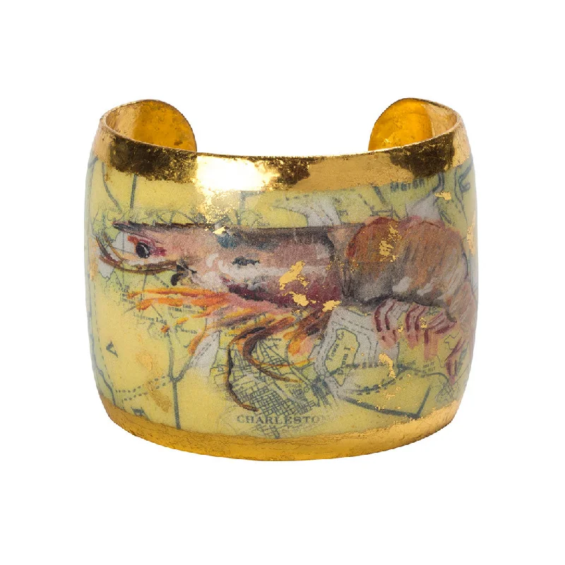 Dazzle With Discounts – Shop Jewelry On Sale Charleston Shrimp Gold Leaf Cuff 2″