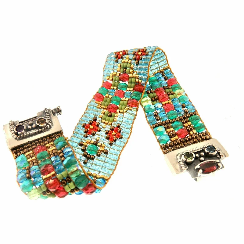 Flash Deals On Fine Jewelry – Shop Before It's Gone CHILI ROSE CRYSTAL  BLUE BLUE LADY COWBOY BRACELET