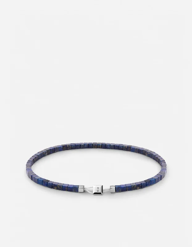 Eco-Friendly Sustainable Jewelry For Conscious Buyers Coda Lapis Bracelet, Sterling Silver