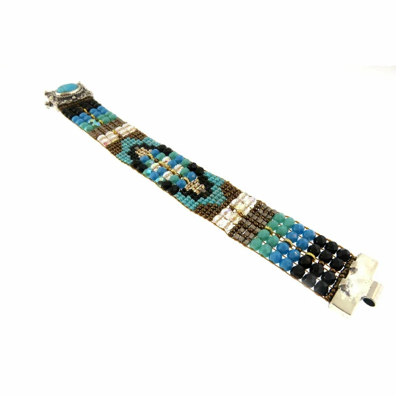 Limited-Time Offer On Elegant Jewelry Pieces Chili Rose  Blue Mix Lydia  Bracelet