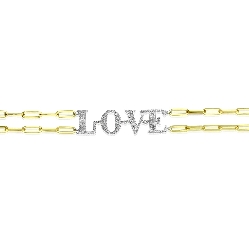Personalized Jewelry Sale – Unique Gifts At Low Prices Meira T Diamond Love Paperclip Chain Bracelet Personalized Jewelry Sale – Unique Gifts At Low Prices Meira T Diamond Love Paperclip Chain Bracelet