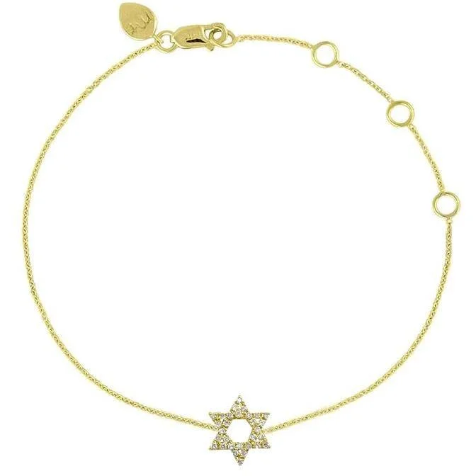 Elegant Designs, Unbeatable Discounts – Shop Jewelry Now MEIRA T GOLD AND DIAMOND STAR OF DAVID DAINTY BRACELET Elegant Designs, Unbeatable Discounts – Shop Jewelry Now MEIRA T GOLD AND DIAMOND STAR OF DAVID DAINTY BRACELET