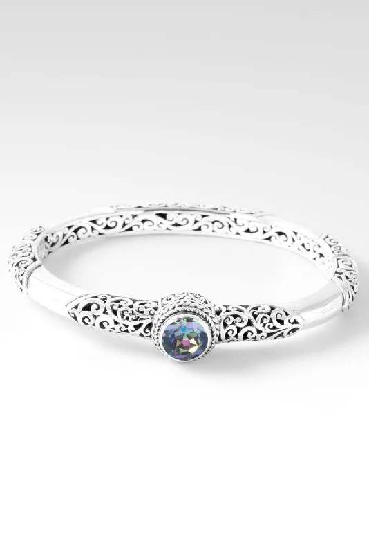 High-Quality Jewelry At A Fraction Of The Cost Delight My Soul Bangle™ in Unicorn Dreams™ Mystic Topaz