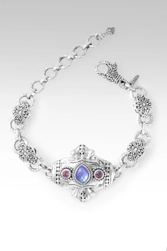 Grab Stylish Jewelry Before The Sale Ends Delightful Days Bracelet™ in Ruby Mother of Pearl Quartz Triplet