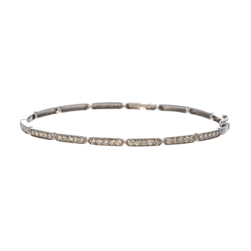 Last Chance To Grab Your Favorite Jewelry At A Discount .70ctw Diamond Pavé Milgrain 14K White Gold Bangle Last Chance To Grab Your Favorite Jewelry At A Discount .70ctw Diamond Pavé Milgrain 14K White Gold Bangle
