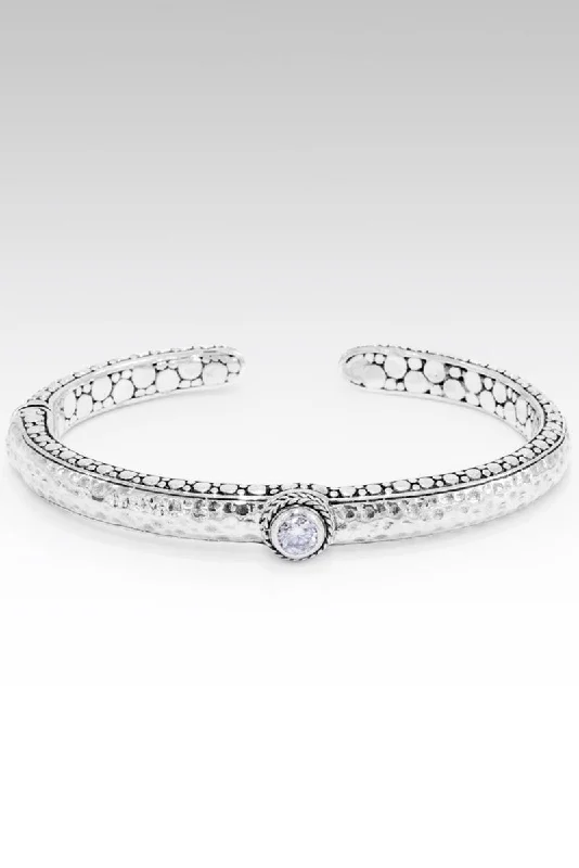 Luxury Jewelry Sale – Sparkle For Less Display Of Faith Cuff™ in Moissanite