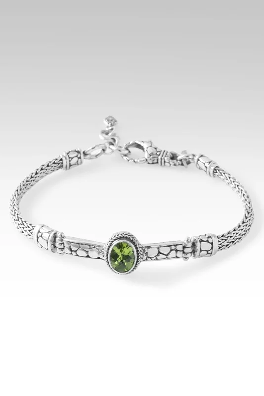 Big Discounts On Elegant Jewelry Collections Divine Purpose Bracelet™ in Peridot