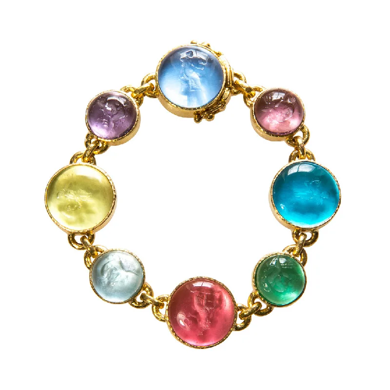 Seasonal Jewelry Sale – Upgrade Your Style Today Elizabeth Locke Pastel Venetian Glass Intaglio Link Bracelet Seasonal Jewelry Sale – Upgrade Your Style Today Elizabeth Locke Pastel Venetian Glass Intaglio Link Bracelet